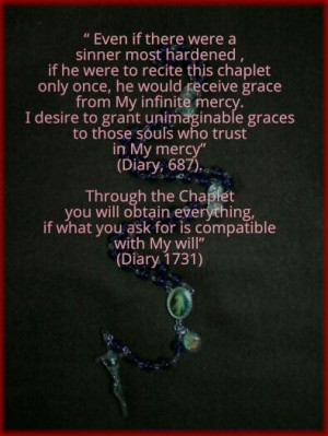 St. Faustina and the Divine Mercy Chaplet