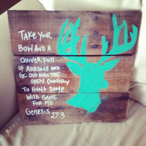 Deer head bible verse sign by LeahJaneDesigns1 on Etsy, $15.00 Very ...