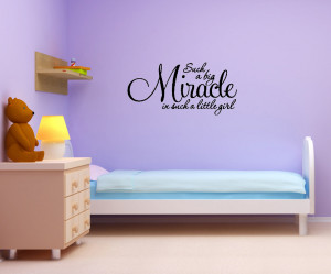 Our Little Miracle vinyl wall quote for home