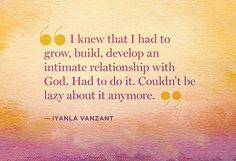 ... quotes from Oprah's conversation with spiritual teacher Iyanla Vanzant