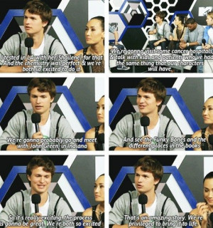 Ansel Elgort talks The Fault in Our Stars at Comic-con.