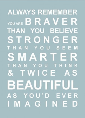 Brave Strong Beautiful Quote