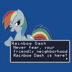 Casteal › Portfolio › My Little Pony Rainbow Dash Quote Shirt