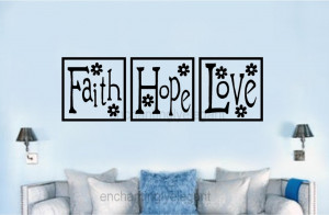 images of faith hope love vinyl letters words wall decal sticker block ...