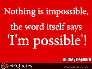 Famous Quotes By Audrey Hepburn