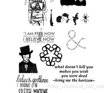 ... mice and men, panic! at the disco, pierce the veil, sleeping with