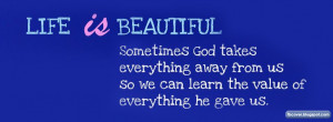 Life is Beautiful - Quotes FB Cover