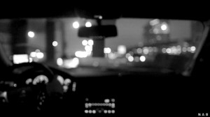 cars, city, driving, black and white, car