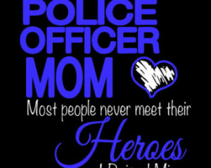 Police officer mom T-shirt