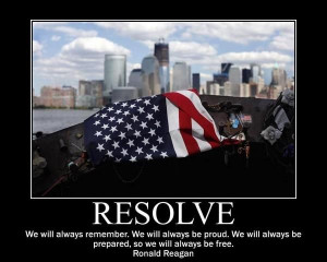 We will always remember. We will always be prepared, so we will always ...