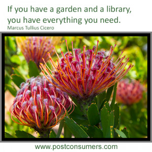 Gardening Quote: A Garden and a Library