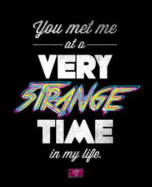 ... › Portfolio › Very Strange Time (Fight Club) - Quote Series