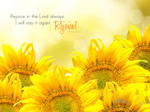 Rejoice in the Lord Wallpaper
