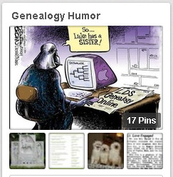 screenshot of GenealogyBank’s “Genealogy Humor” Pinterest ...