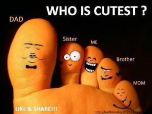 Who is cutest - Mother's Day funny image