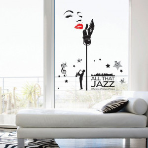 Marilyn Monroe Wall Decal Decor Quote Nice Face Red Lips Sticker Sexy ...