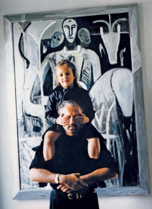 Gianni Versace and his niece and heir Allegra Beck Versace
