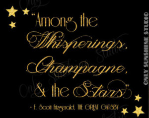 Gatsby Wedding Instant Download, Gatsby Quote, Champagne Quote Art ...