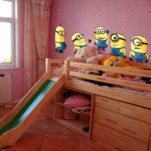 Myhome Cute Minions in Animated Kids Movie Despicable Me, Cartoon Wall ...