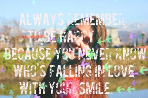 Smile Girl Quotes http://favim.com/image/465195/