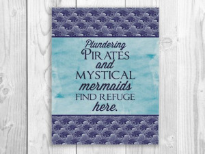 Mermaid Art Print Anais Nin Quote Mermaid by SmartyPantsStudio, $24.00