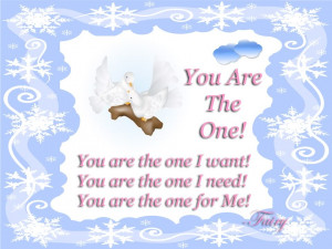 You Are The One!!! photo YouAreTheOne.jpg