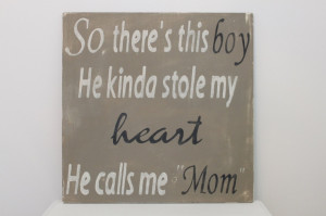 So There's This Boy Wood Wall Art, Sign, Vintage Style, Quote