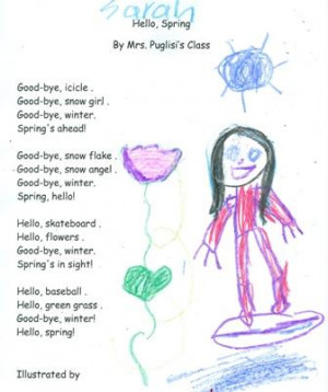 Mrs. Puglisi's students illustrate their poems: