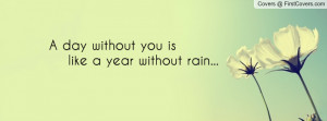 day without you is like a year without rain... , Pictures