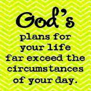 God's plan...