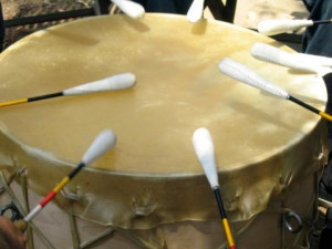The beat that permeates - Native American Drum Circle