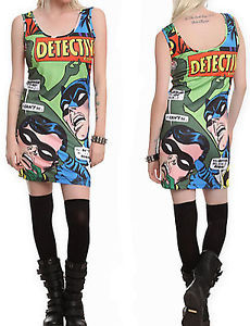 Batman-DC-Comics-Robin-Comic-Retro-Tank-Dress-Costume-Sayings-NWT ...