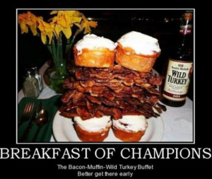 funny bacon muffin breakfast