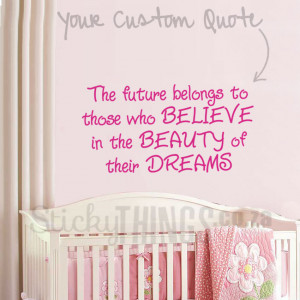 Custom Wall Decal Quote – Large
