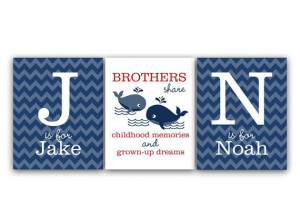 Brothers Wall Art DIGITAL DOWNLOAD Boys by HuggableMeDesigns, $15.00