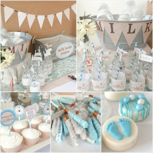 Milk and Cookies Baby Shower Party