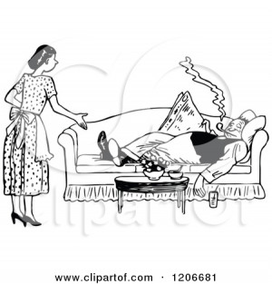 Royalty-Free (RF) Nagging Wife Clipart, Illustrations, Vector Graphics