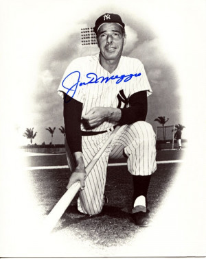 Joe DiMaggio Autographed/Hand Signed Posed New York Yankees 8x10 Photo