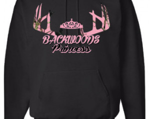 Hoodie, Sweatshirt, Backwoods Princ ess, Pink Camo ...