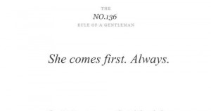... , she, quotes, separate with comma, rules of a gentleman, text, true