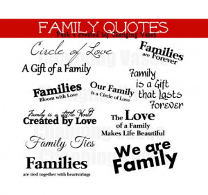 50 OFF Family Word Art Collection 11 Quotes by ChangingVases, $2.50