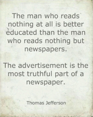 The wisdom of Thomas Jefferson...
