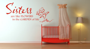 ... Flowers In The Garden Of Life Wall Quotes Wall Art Sticker Transfers