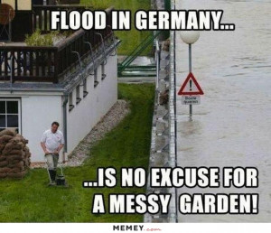 funny flood grass germany