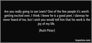 More Ruth Pitter Quotes
