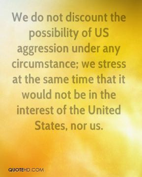 Akbar Hashemi Rafsanjani - We do not discount the possibility of US ...