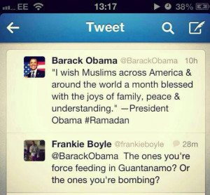 ... Obama a adressé ses meilleurs vœux à la communauté musulmane des