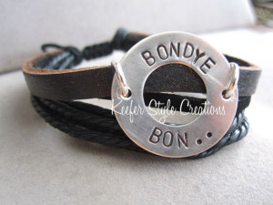 ... /mission Bondye Bon (God is good in Creole) leather Haiti bracelet