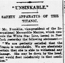 Was the Titanic sinking the result of bad marketing?