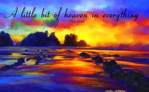 ... quote sunset beach art Landscape Impressionist signed art print 6x4